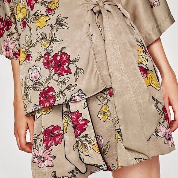 Zara Kimono & Shorts Matching Set Size S • BLOGGER FAVORITE • - Picture 4 of 16